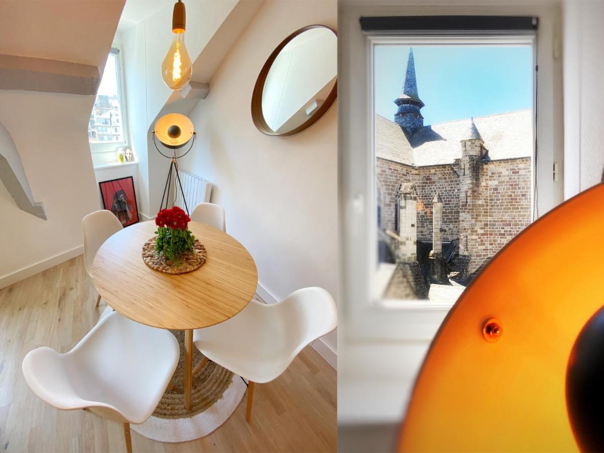 Marie Et Brieuc _ Duplex Lumineux Colore Atypique Face Cathedrale 圣布里厄 外观 照片