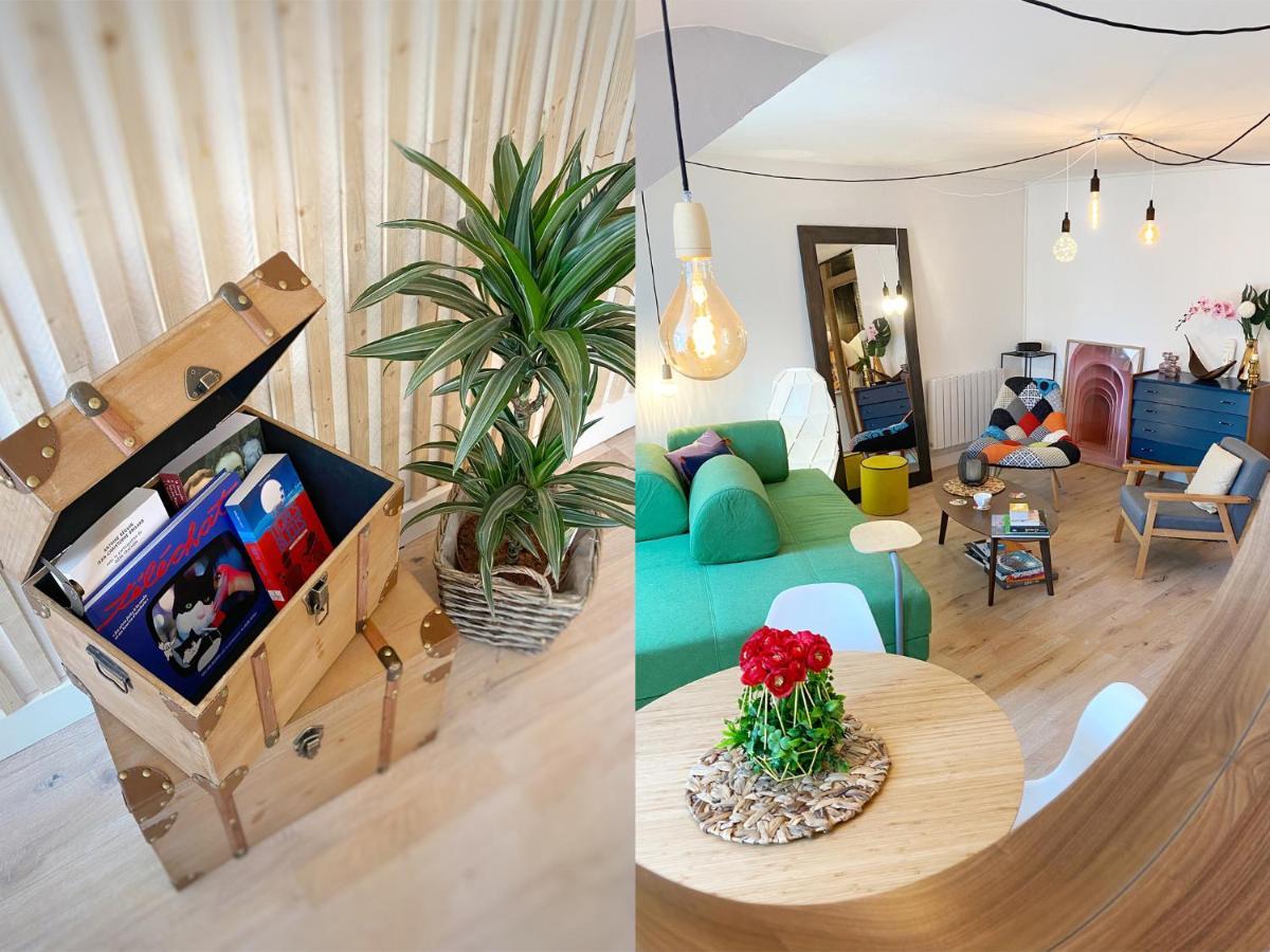 Marie Et Brieuc _ Duplex Lumineux Colore Atypique Face Cathedrale 圣布里厄 外观 照片