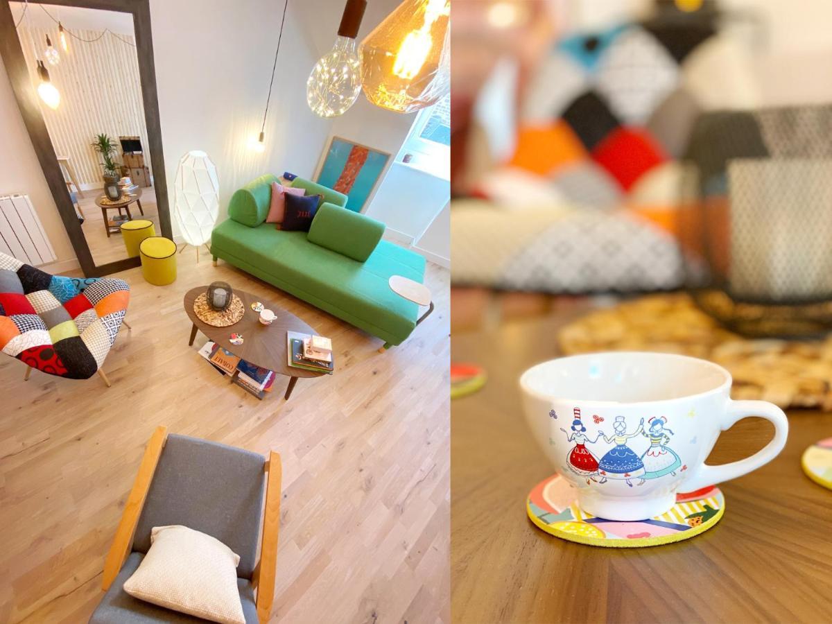 Marie Et Brieuc _ Duplex Lumineux Colore Atypique Face Cathedrale 圣布里厄 外观 照片